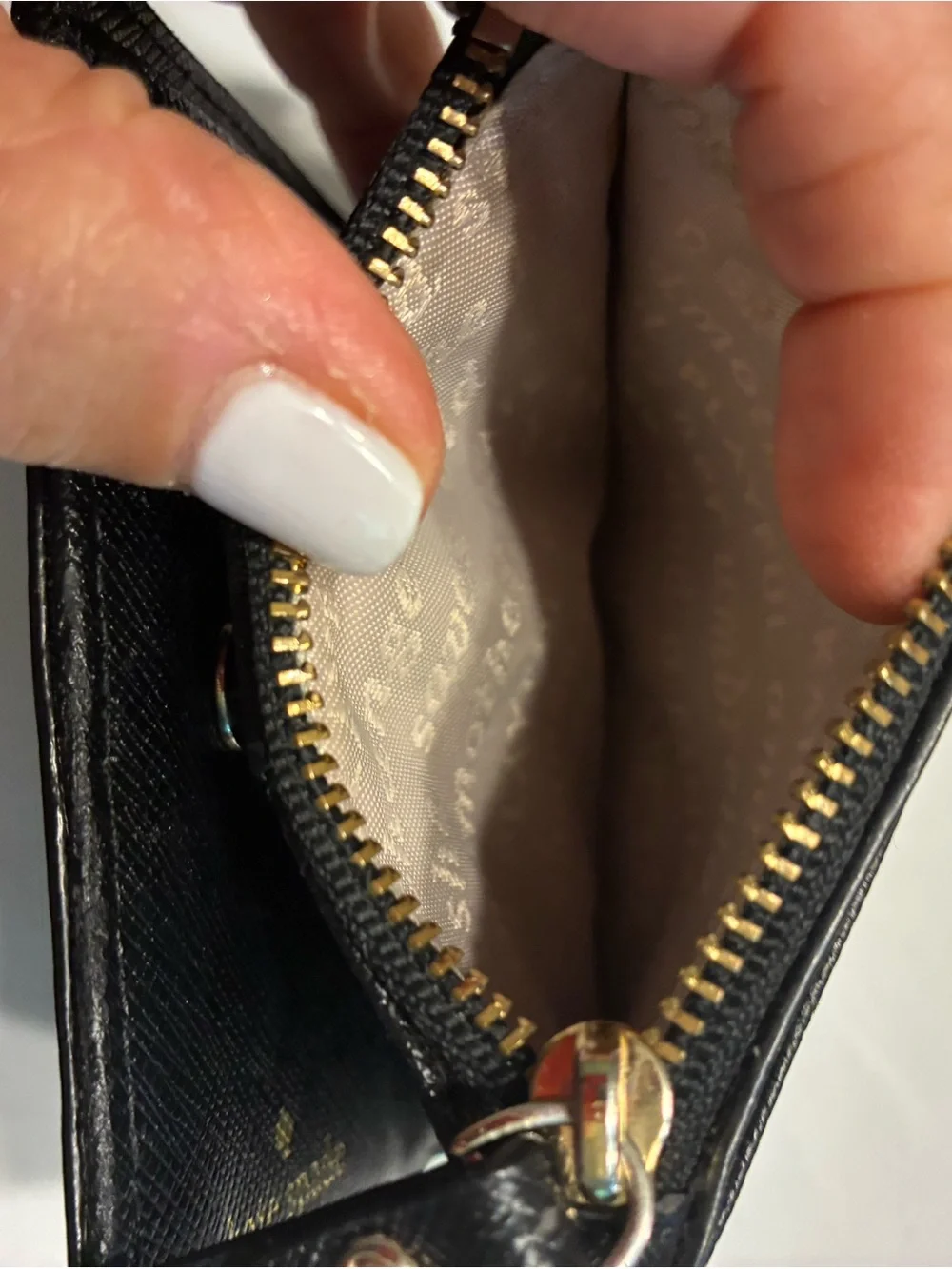 kate spade Black Polka Dot Compact Wallet